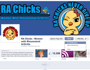 RA Chicks keep the notifications in your facebook feed by selecting get notifications