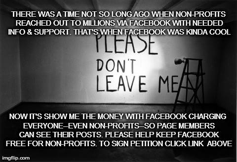 Sign the Petition to Keep Facebook Free for Non-Profits